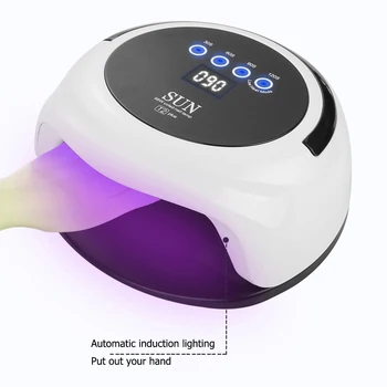 

98W Nail Dryer UV LED Nail Lamp Two Hands Curing Nails Dryer Gel Varnish Double Light Source Nail Art Light