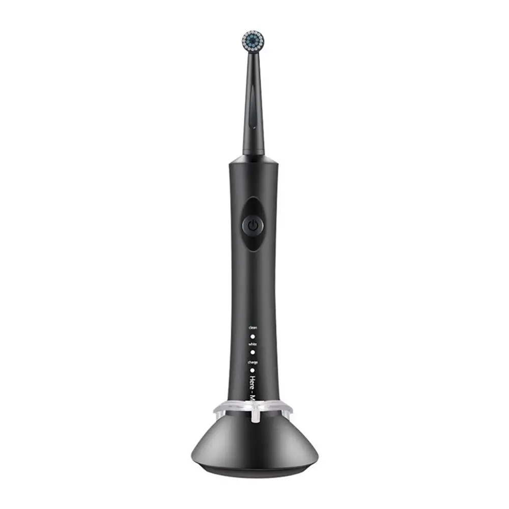 black Usb Rechargeable Electric Sonic Toothbrush Waterproof Electric Sonic Toothbrush Suspension Toothbrush for Kids Women - Цвет: black