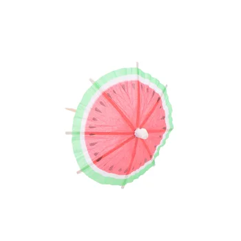 

50PCS Fashion Creative Cocktail Picks Umbrella Topper Watermelon Picks for Party