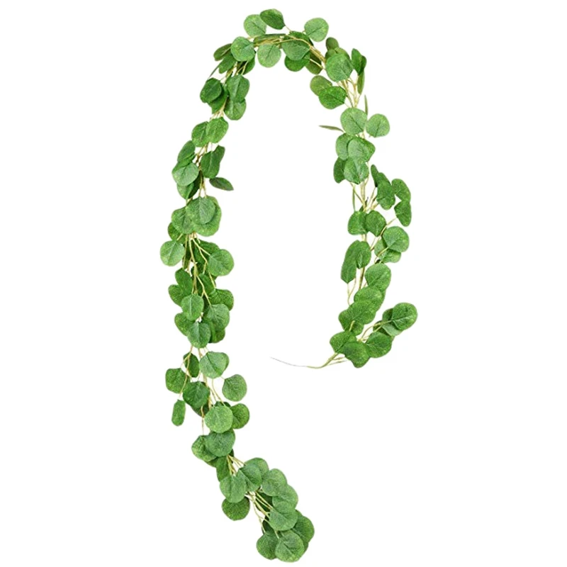 

2M Artificial Eucalyptus Garland Hanging Rattan Wedding Greenery Party Backdrop Arch Wall Decor-2
