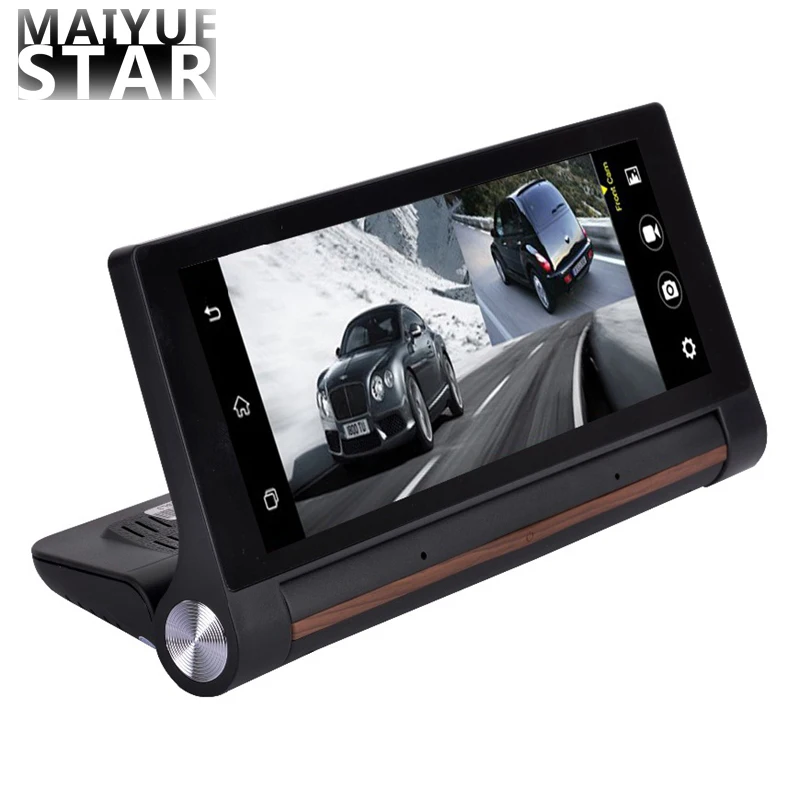 Maiyue star 7 дюймов 1080P 3g/4G автомобильный навигационный складной центральный контрольный рекордер 16G wifi Bluetooth Камера заднего вида