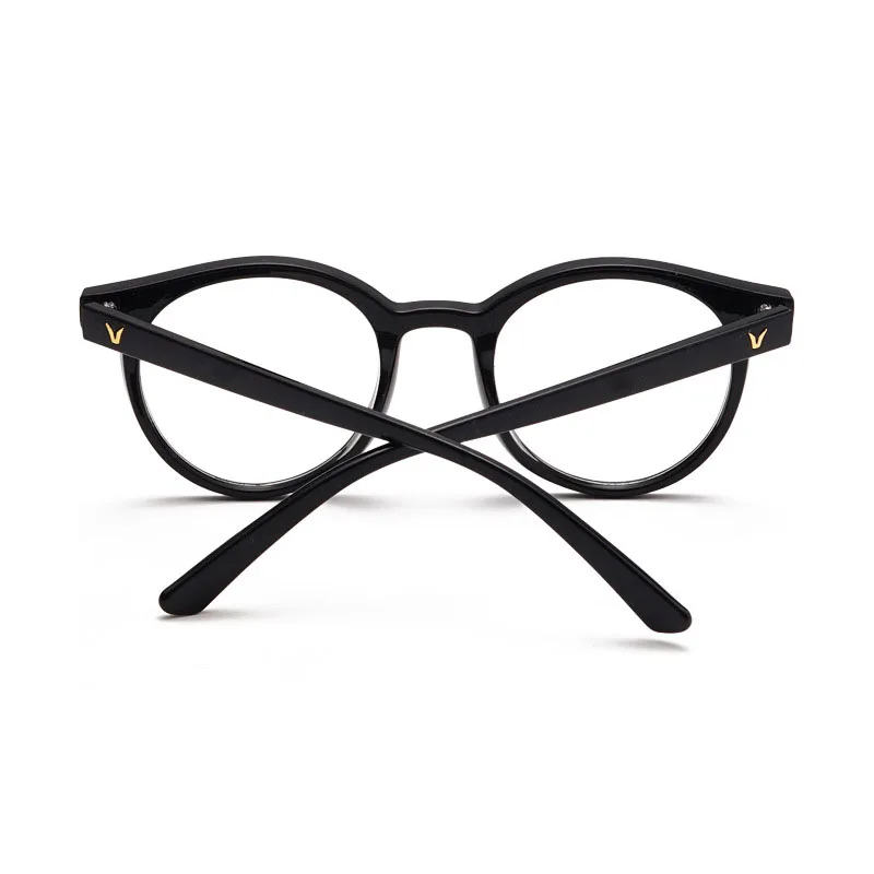 Wo Мужские Винтажные UV400 очки круглые очки рамки мужские компьютерные игровые прозрачные линзы анти-УФ Анти голубые световые очки с заклепками