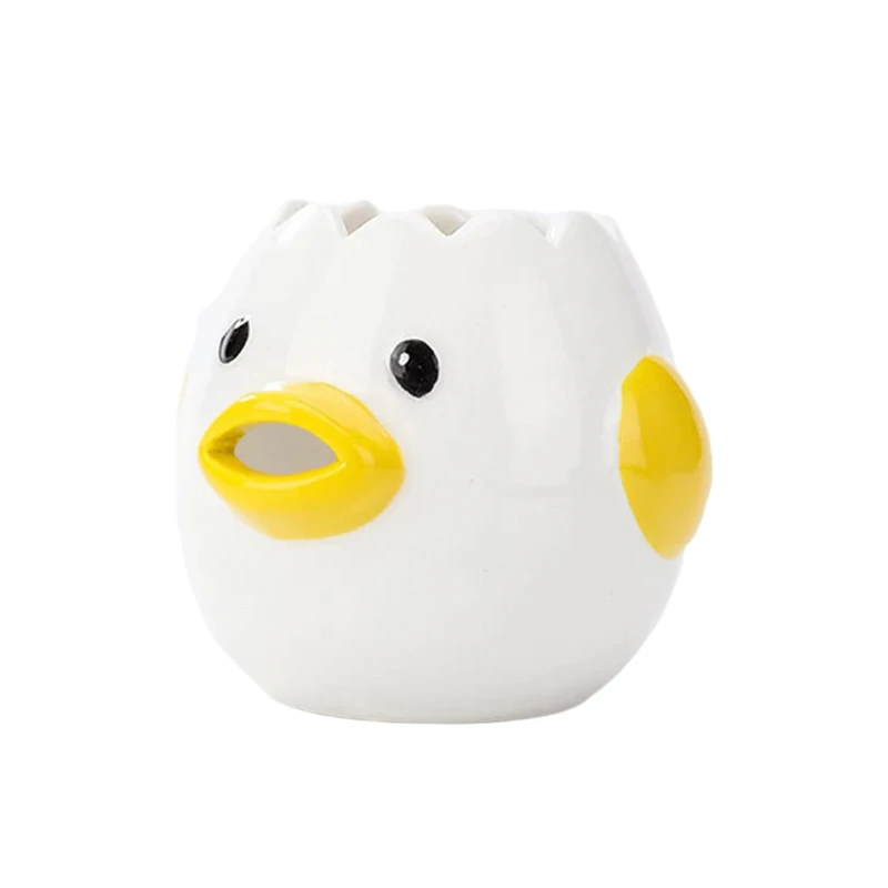 Simpatico Pollo Separatore Di Uova Bianche In Ceramica Separatore Di Uova Creativo Tuorlo D'Uovo Separatore Di Proteine Filtro Strumenti Di Cottura Ga