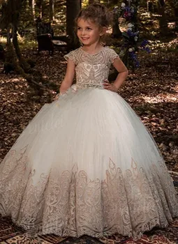

2020 Flower Girls Dresses For Girls First Communion Dresses Communion Party Prom Princess Pageant
