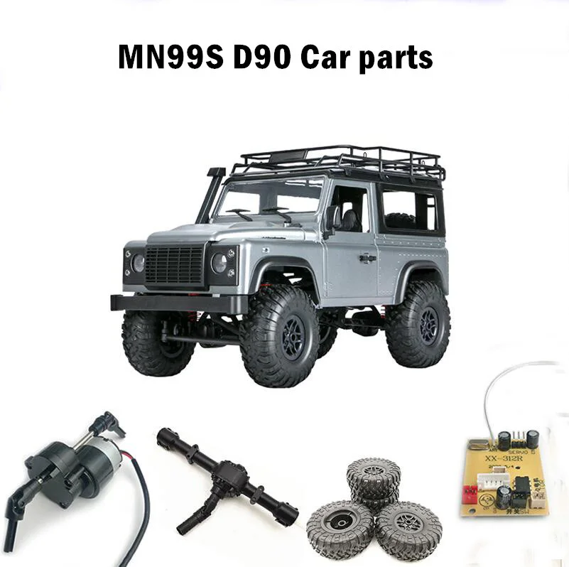 MN D99s D90 RC Car spare parts tire motor Shock Remote control Receiving  board Sticker Light line transmission shaft shell