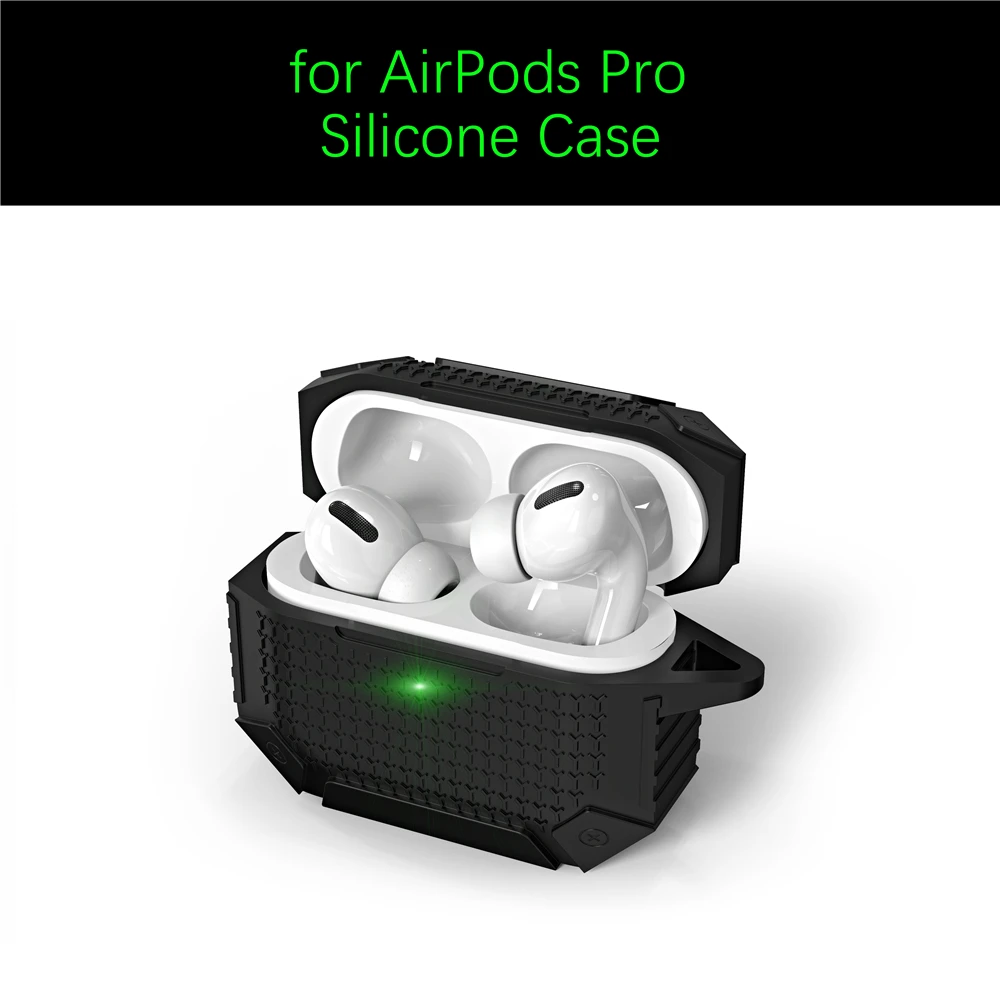 Для AirPods Pro чехол Гибридный армированный Мягкий ТПУ для наушников противоударный