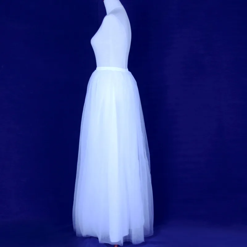 Vestidos Saias Femininas длинные фатиновые юбки макси юбка Эластичная лента нескольких