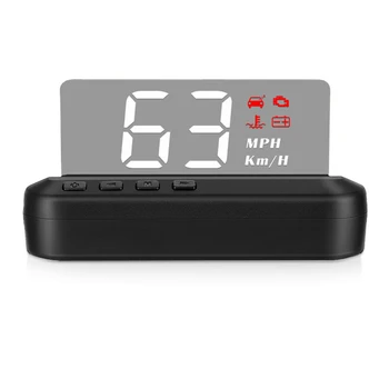 

C100 OBD Car HUD OBD2 II Head Up Display Speed Projector Overspeed Warning Voltage Alarm System Driving Speed RPM Display