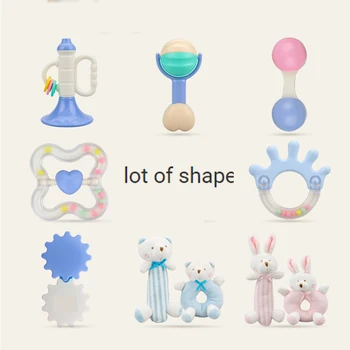 

Baby Toys Toddle Safe BPA Free Teething Ring Silicone Chew Dental Care Toothbrush Nursing Beads Gift for Infant Baby Rattle