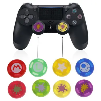

Drop Ship&Wholesale 4x Silicone Thumb Stick Cover Grip Gamepad Analog Joystick for Switch Pro PS4 Handle Nov.28