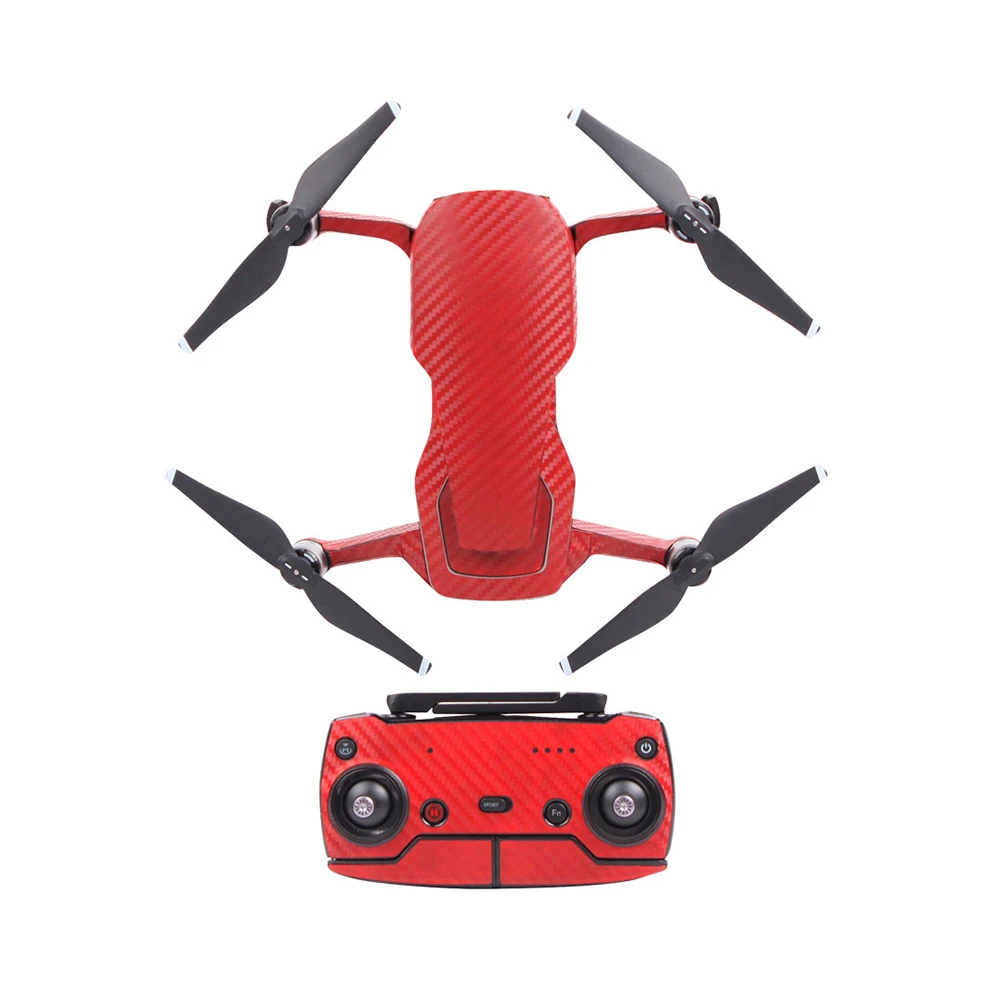 Waterproof PVC Carbon Grain Graphic Stickers Full Set Skin for DJI MAVIC AIR
