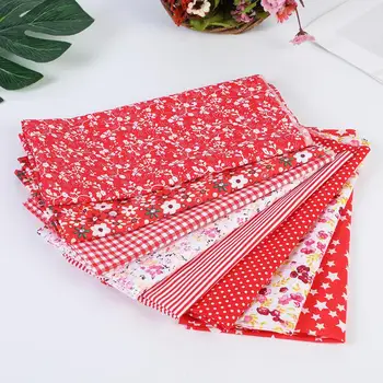 

8PCs 50X50cm Multicolor Cotton Fabric Squares Bundle Patchwork Pre-Cut Quilt Squares For DIY Handmade Sewing Accessories