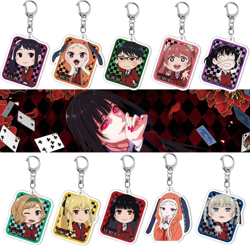 Kakegurui Keychain - Acrylic Cartoon Keychain