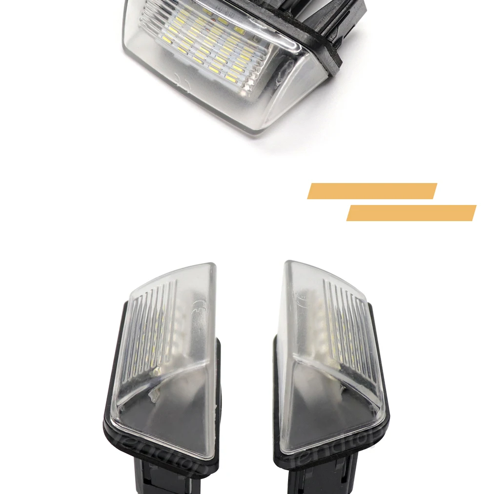 Fits Citroen C3 Picasso 1.6 HDi 110 blanc 54-SMD DEL Number Plate Light Bulbs 