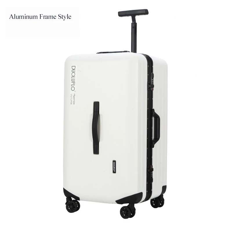2" 24" 2" 28" дюймов Большая емкость spinner Дорожный чемодан с замком ручной Koffer багажная тележка с колесом - Цвет: White