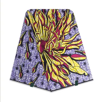 

black white 2019 Latest 100% Cotton African Fabric Wax Style Real ankara Wax Wax For Party Dress 6 yard/lot