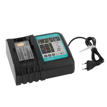 

HOT Practical Power Tool Li-Ion Battery Charger Replacement For Makita 14.4-18V Li-Ion Battery DC18rc EU Plug Black