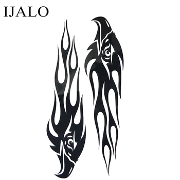

Cool 20CM Fire Flame Car styling Reflective vinyl decal sticker Rearview mirror Sticker Auto Exterior Accessories