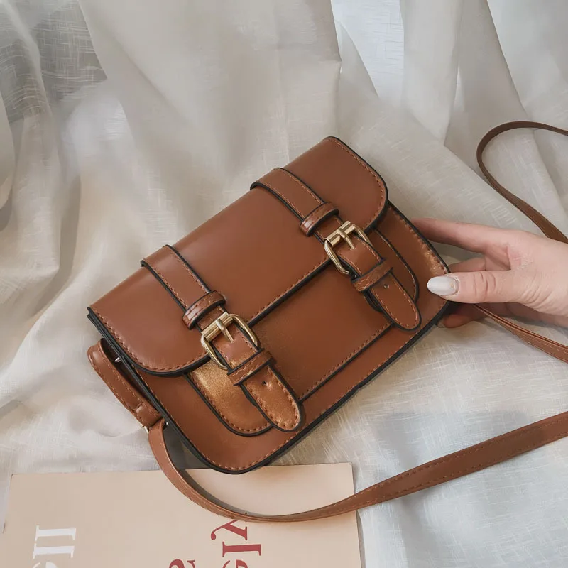 

Au3ins Super Fire Bag Women's 2019 New Style Korean-style Retro bai da xiao Square Bag Cool Mini Shoulder