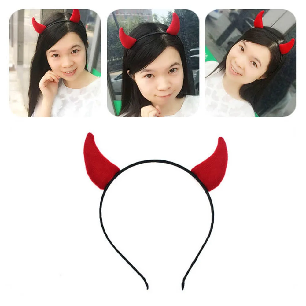 Детский обруч для волос с изображением демона Красного рога взрослых эластичная