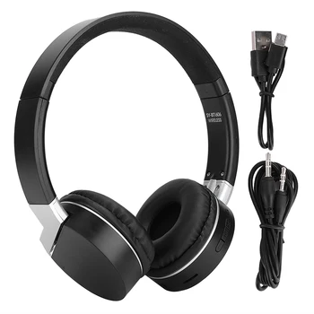 

New Wireless Headphone Headset Noise Reduction Stereo Earphone BT Headsets Earphones With USB Cable Connecting Line Dropshipping
