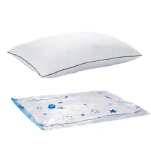 OUNONA 4 шт. вакуумная сумка герметичные сумки для экономии пространства сумки для одежды вакуумные сумки для хранения сетки-органайзеры в ванную с 1 шт. ручной вакуумный насос