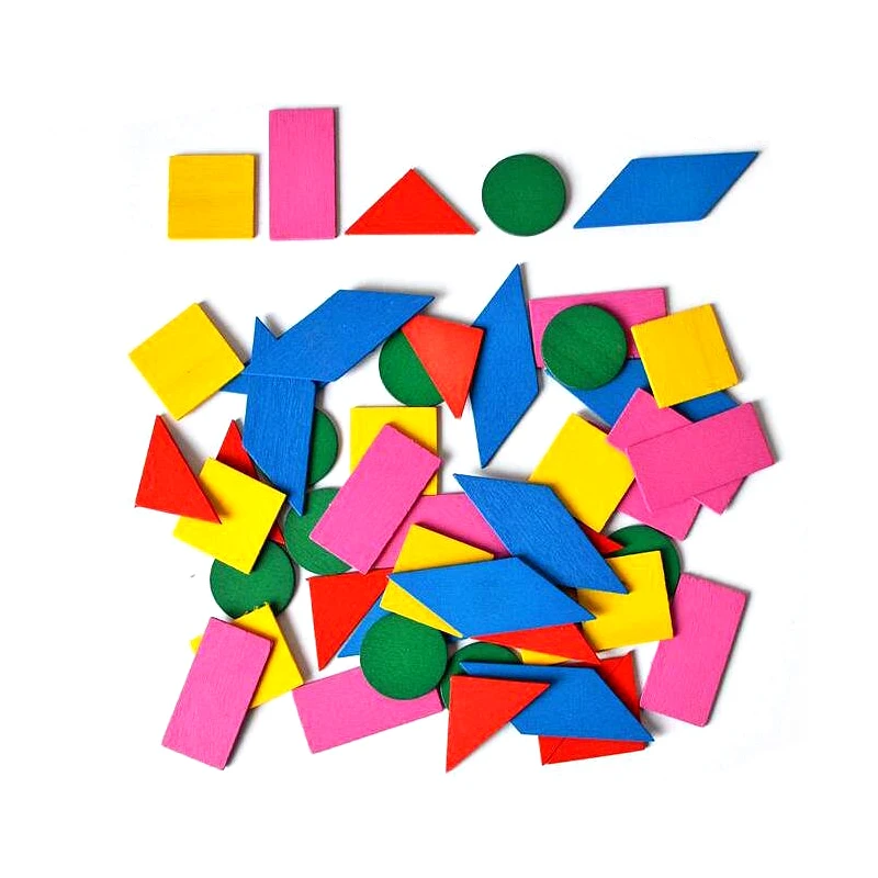 164pcs/lot Colorful Counting Sticks Geometry Shape Chips Mathematics Montessori Teaching Aids Kids Math Learning Toy GYH