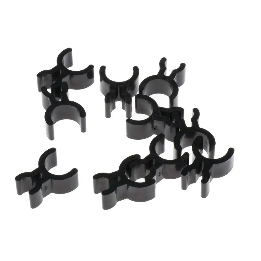 10pcs French Horn Pencil Clips Trumpet Pen Clip Holder Black 2.5 X 1.2cm