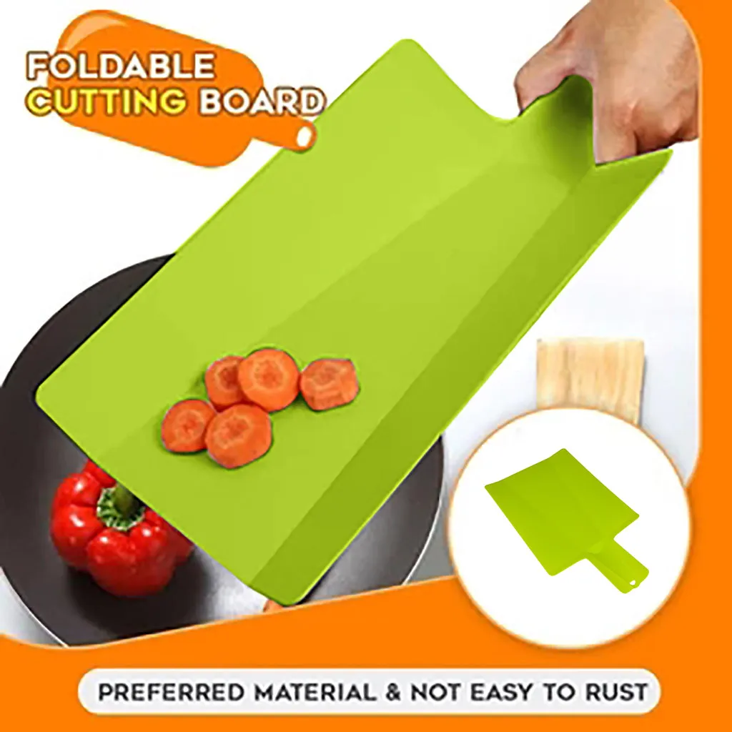 

1Pc Foldable Chopping Blocks Food Grade Plastic Vegetable Meat Cutting Board Multi-function Kitchen Accessories sep16