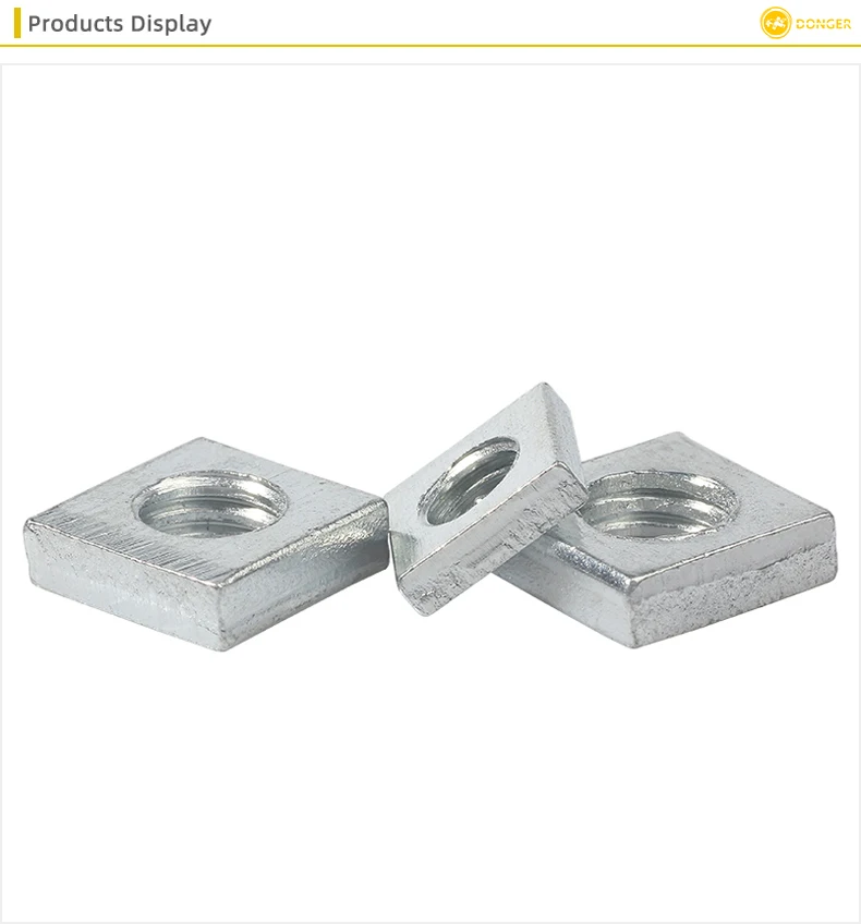 DIN562 M3 M4 M5 M6 M8 Сталь квадратные тонкие гайки HW275