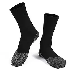 Уличная изоляция спортивные алюминиевые волокна длинные зимние лыжные черные носки теплые 35 градусов ниже