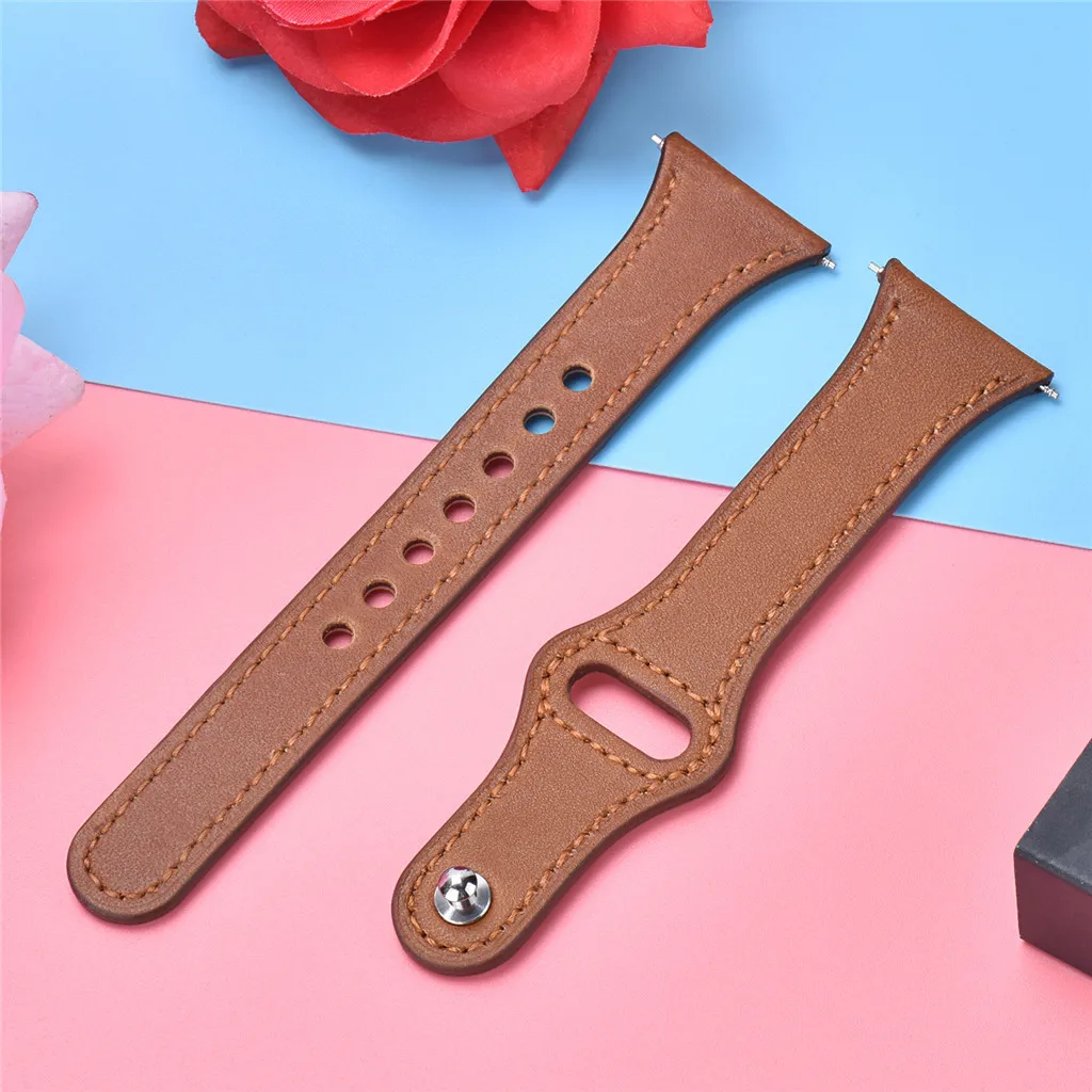 Замена браслета роскошный кожаный ремешок для Fitbit Versa 2 Смарт часы ремешок сменный браслет наручных часов ремешок для умных часов Ремешок