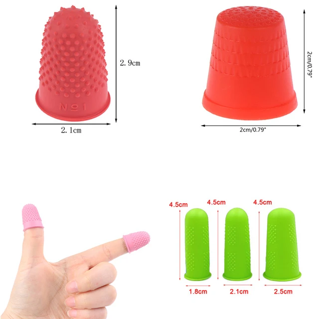 Rubber Sewing Non-slip Thimble DIY Protection Finger Accessories