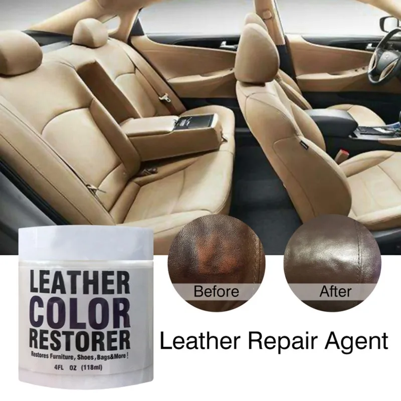 

2019 Leather Repair Cream Leather Color Restorer Repair Agent For Leather Furniture/Auto Car Seat/Sofa/Coats/Shoes/Bags 110g