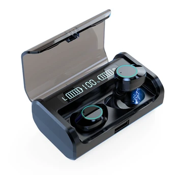 

TWS Bluetooth Headset V5.1 Wireless Digital Display Contact Control Sport Stereo Earbuds Headset