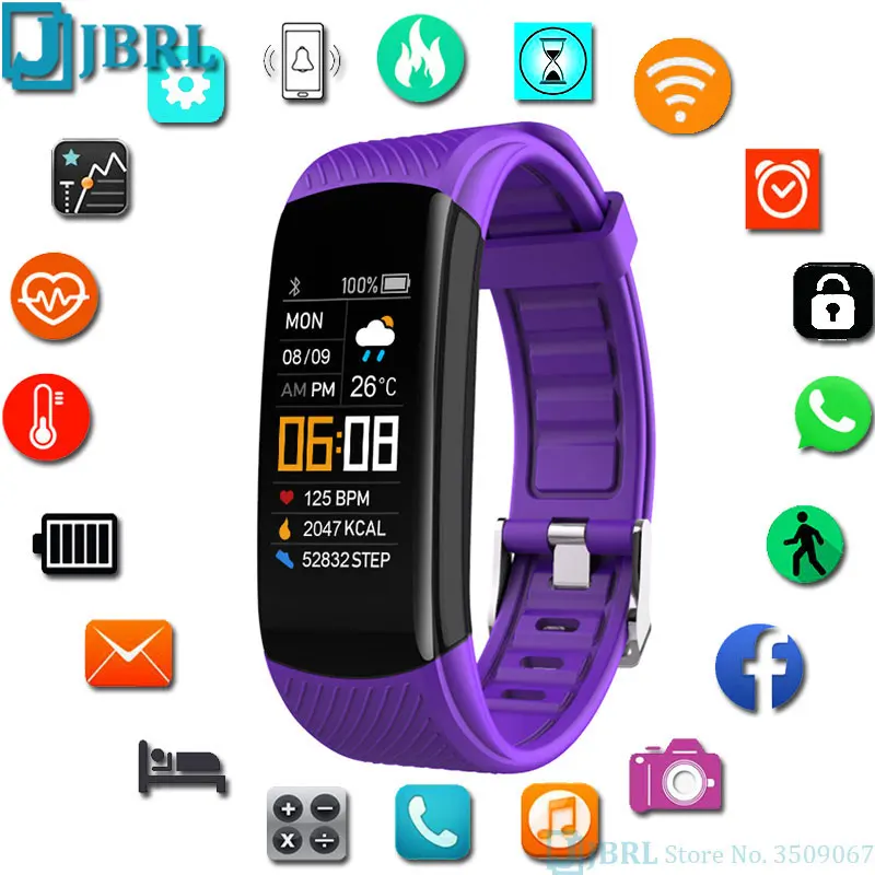Digital Smart Watch Women Men Smartwatch For Android IOS Electronics Smart Clock Fitness Tracker Silicone Strap Smart-watch Hour