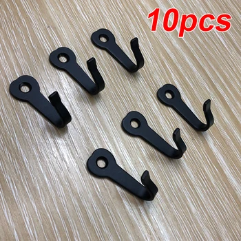 

10x Hanger Hook Coat Hat Clothes Towel Organizer Home Bathroom Wall Mounted Rack