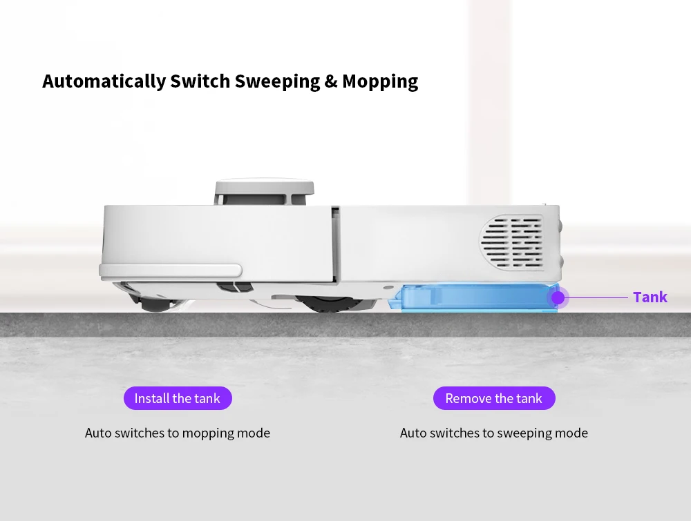 360 S7 Laser Navigation Slam Route Planning 2000Pa Large Suction Ultra-quiet Map Memory Sweeping Floor Mopping Robot International Version - White