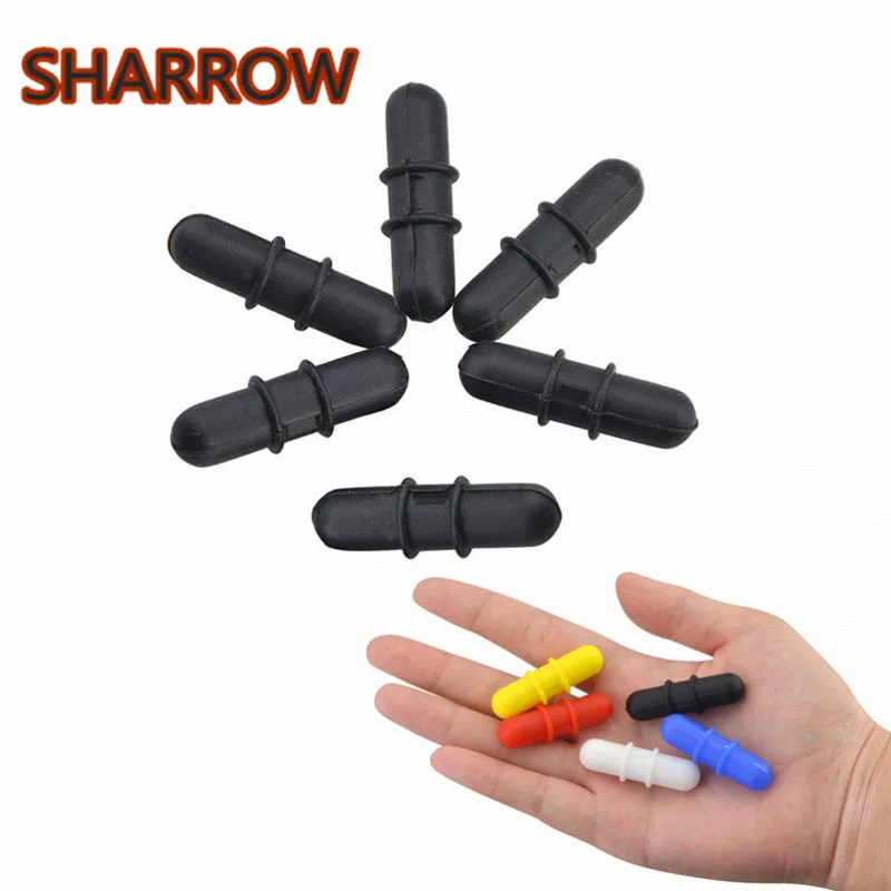 6pcs/Set Compounbd Bow Stabilizer Bow Limb Dampers Bow Split Limbs Rubber Silencer Reduce Noice For Shooting Archery Accessories 1pc archery stabilizer ball compound bow damper shock absorber aluminum alloy silencer noise reduction for shooting accessories