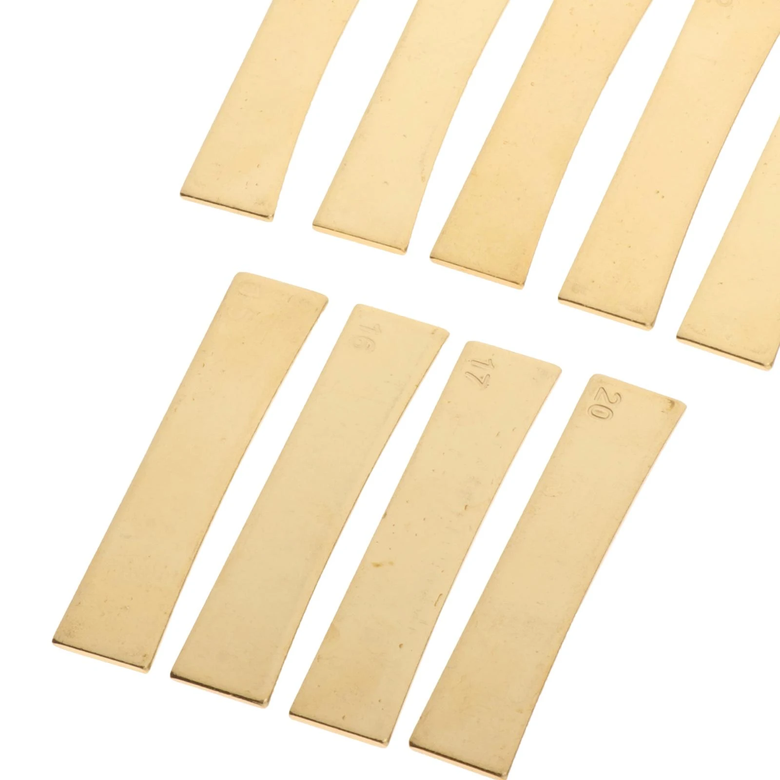 Brass Guitar Fret Press Caul Inserts for Acoustic Electric Replacement Parts 12 