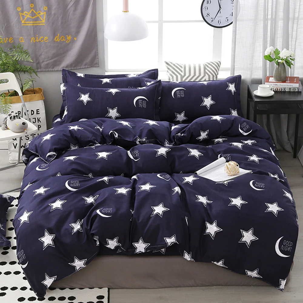 Lanke Cotton Bedding Sets, Home Textile Twin King Queen Size Bed Set Bedclothes with Bed Sheet Comforter set Pillow case