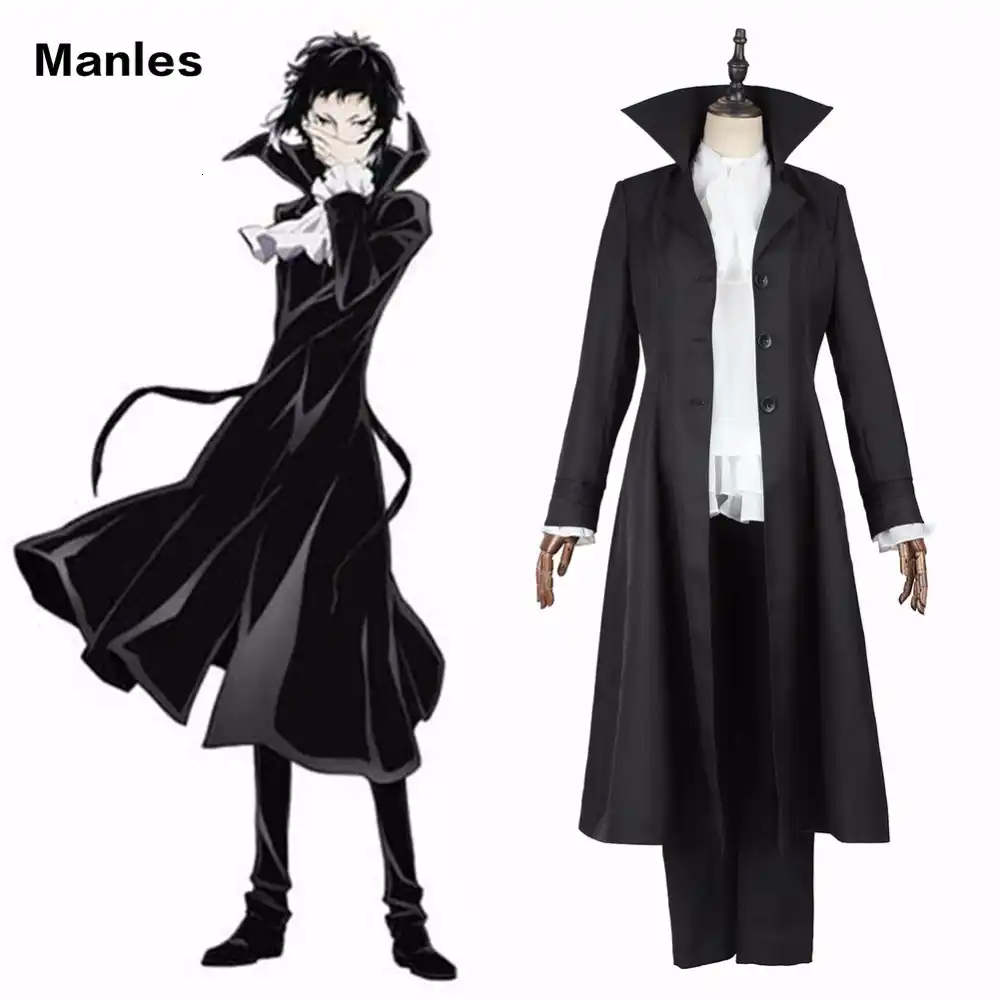 Bungo Stray Dogs Mafia Cosplay Akutagawa Ryunosuke Costume Anime Bungo Stray Dogs Mafia Cosplay Akutagawa Ryunosuke Costume Anime