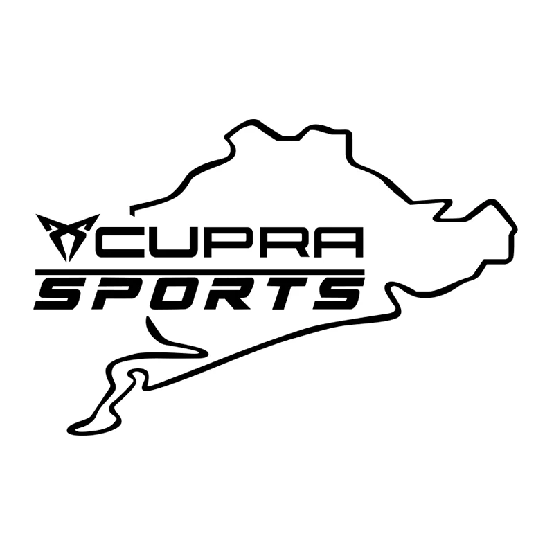 black CUPRA Автомобильная креативная эмблемы CustomVinyl крышка топливного бака наклейка для Seat Leon FR+ Ibiza cupra Altea ремень гоночный автомобиль Стайлинг - Название цвета: black CUPRA