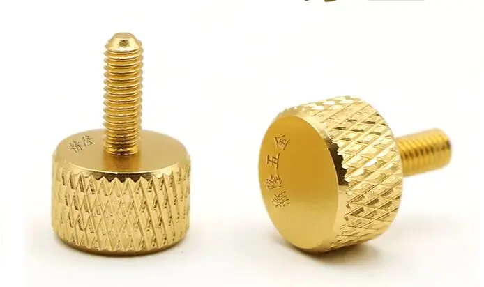 Molette Pouce Vis M3x10mm Laiton Épaule Boulons Poignée