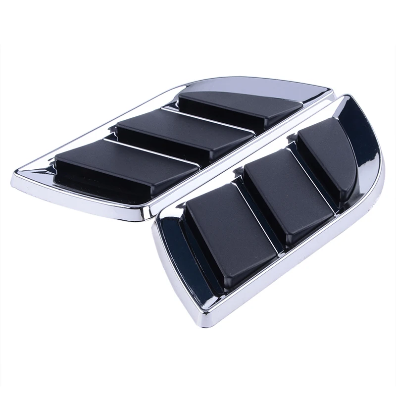 Rhyming Car Side Fender Vent Air Flow Spoiler Racing Intake Outlet Grille Trim Wing Cover Shark Gill Shape Decoration Sticker car stickers car spoiler accessories car front grille decoration car fender emblem badge