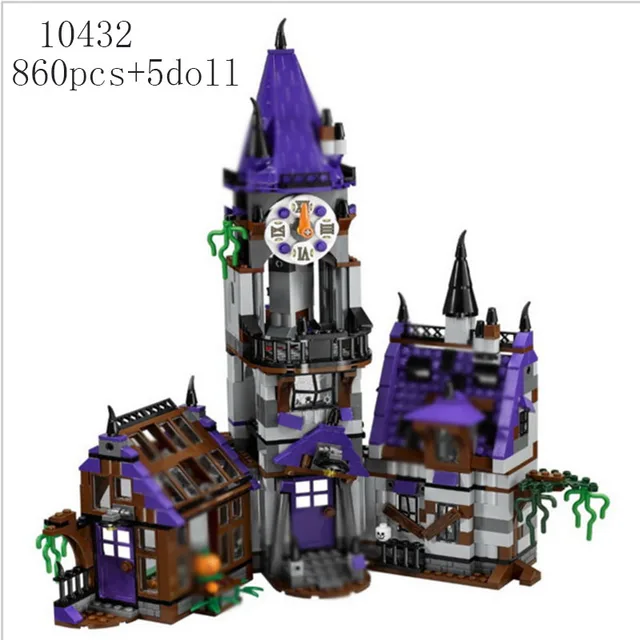 860PCS DIY Mystery House Haunted House Children s Jigsaw Puzzle Assembled Building Blocks Educational Toys for