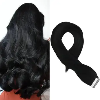 

[New] Tape in Human Hair Extensions Double Drawn Straight 10PCS 20PCS Macheine Remy Seamless PU Skin Weft Brazilian Hair