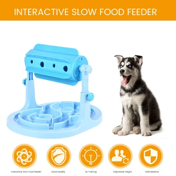 

Interactive Slow Food Dog Toys Food Feeder Educational Dog Puzzle Toys Training Game Toy Anti Choke Slower Treated Feeder Bowl