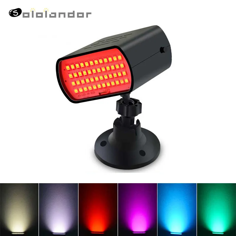 

2019 Newest LED Stage Light 48 LED RGB Strobe Light Automatic/Sound Active Mini Stroboscope Disco Stage Light Projector Laser