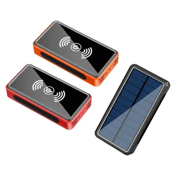 

80000Mah 4 USB Portable External Battery Charger Pack Wireless Power Bank Solar Powerbank For Xiaomi Mi iPhone Samsung PoverBank